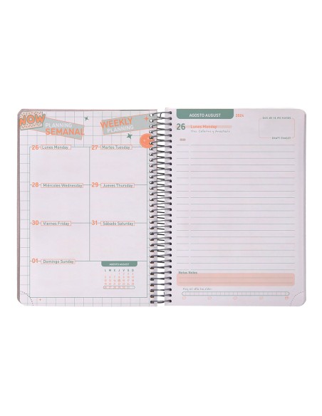 Agenda escolar liderpapel ano 24 25 curso fantasia the wave dia pagina a5