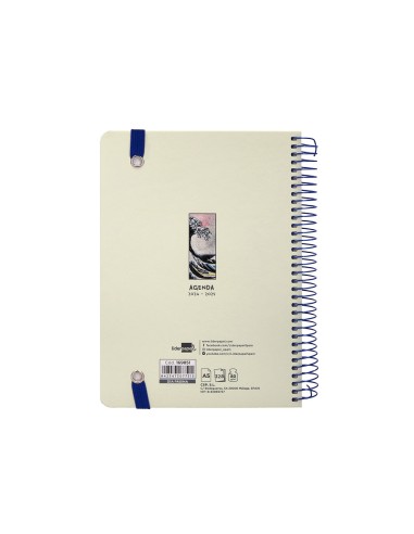 Agenda escolar liderpapel ano 24 25 curso fantasia the wave dia pagina a5