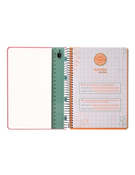 Agenda escolar liderpapel ano 24 25 curso fantasia bad days dia pagina a5