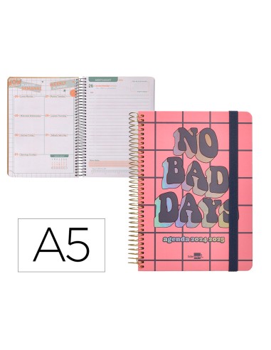 Agenda escolar liderpapel ano 24 25 curso fantasia bad days dia pagina a5