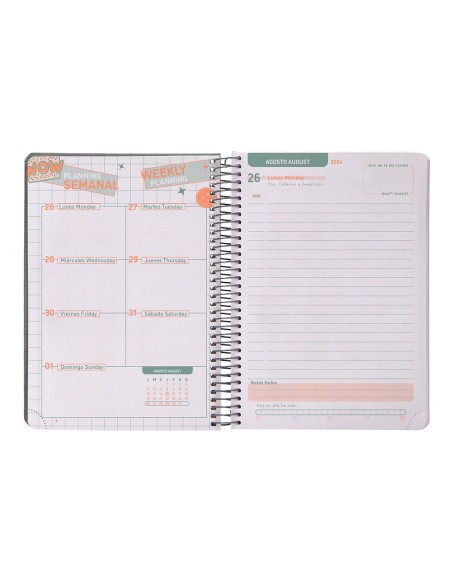 Agenda escolar liderpapel ano 24 25 curso fantasia happiness dia pagina a5