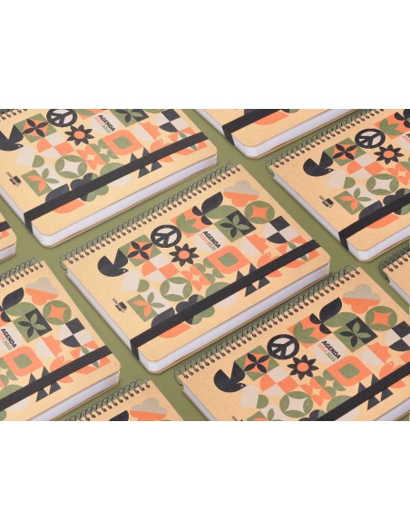 Agenda escolar liderpapel ano 24 25 curso fantasia kraft maxi dia pagina a5