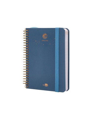 Agenda escolar liderpapel ano 24 25 curso classic lines azul dia pagina a6