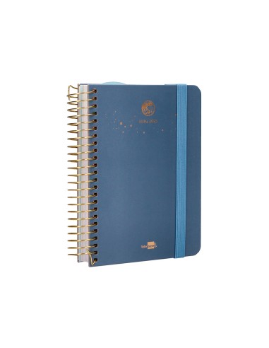 Agenda escolar liderpapel ano 24 25 curso classic lines azul dia pagina a6