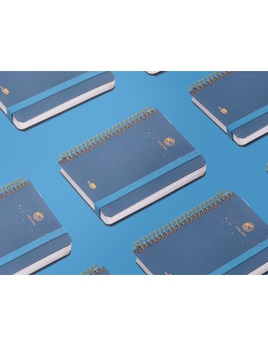 Agenda escolar liderpapel ano 24 25 curso classic lines azul dia pagina a6