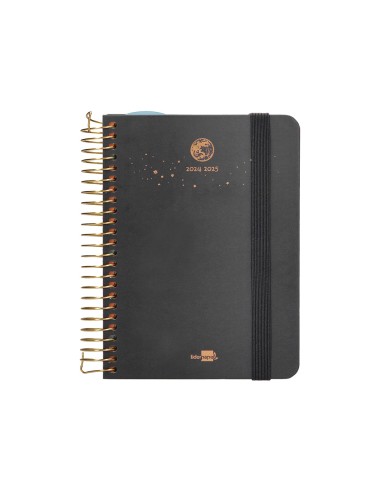 Agenda escolar liderpapel ano 24 25 curso classic lines antracita dia pagina a6