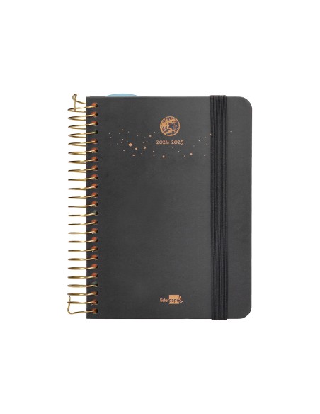 Agenda escolar liderpapel ano 24 25 curso classic lines antracita dia pagina a6