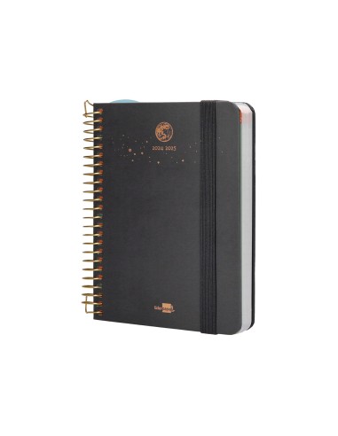 Agenda escolar liderpapel ano 24 25 curso classic lines antracita dia pagina a6