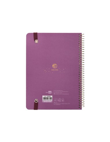 Agenda escolar liderpapel ano 24 25 curso classic lines morado semana vista a5