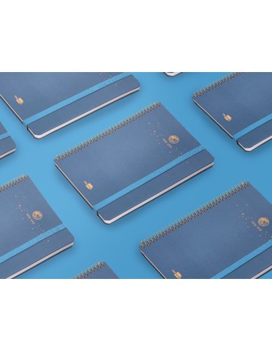 Agenda escolar liderpapel ano 24 25 curso classic lines azul 2 dias pagina a5