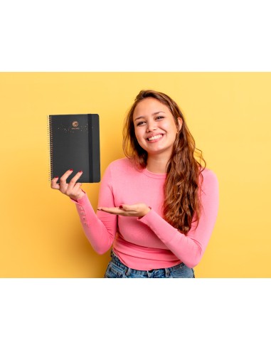 Agenda escolar liderpapel ano 24 25 curso classic lines antracita 2 dias pagina a5