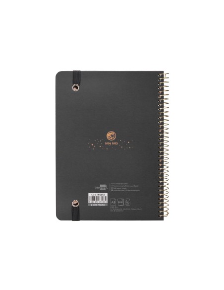 Agenda escolar liderpapel ano 24 25 curso classic lines antracita 2 dias pagina a5