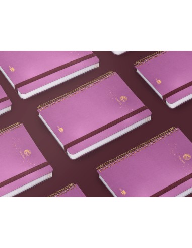 Agenda escolar liderpapel ano 24 25 curso classic lines morado dia pagina a5