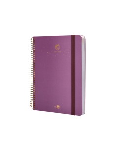 Agenda escolar liderpapel ano 24 25 curso classic lines morado dia pagina a5