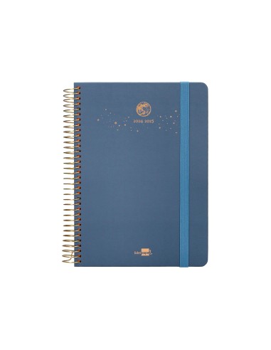 Agenda escolar liderpapel ano 24 25 curso classic lines azul dia pagina a5