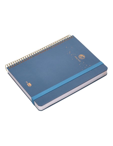 Agenda escolar liderpapel ano 24 25 curso classic lines azul dia pagina a5