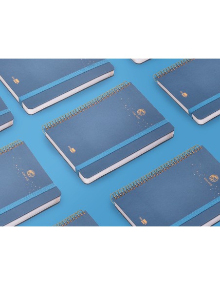 Agenda escolar liderpapel ano 24 25 curso classic lines azul dia pagina a5