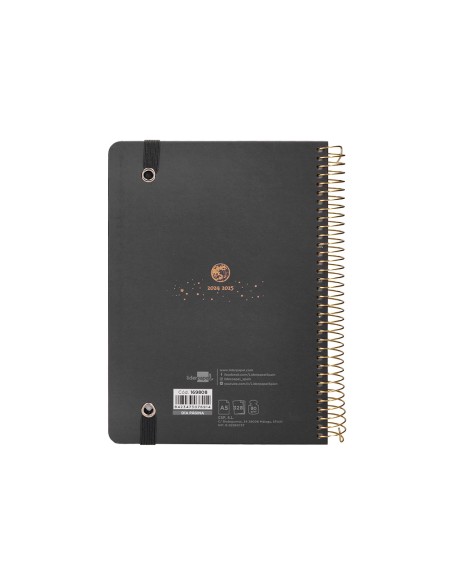 Agenda escolar liderpapel ano 24 25 curso classic lines antracita dia pagina a5