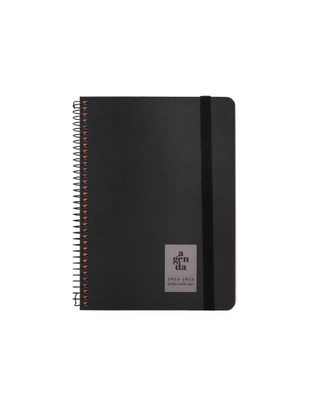 Agenda escolar liderpapel ano 24 25 curso classic negro 2 dias pagina a5