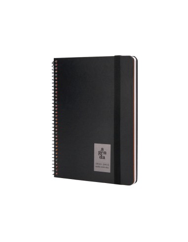 Agenda escolar liderpapel ano 24 25 curso classic negro 2 dias pagina a5