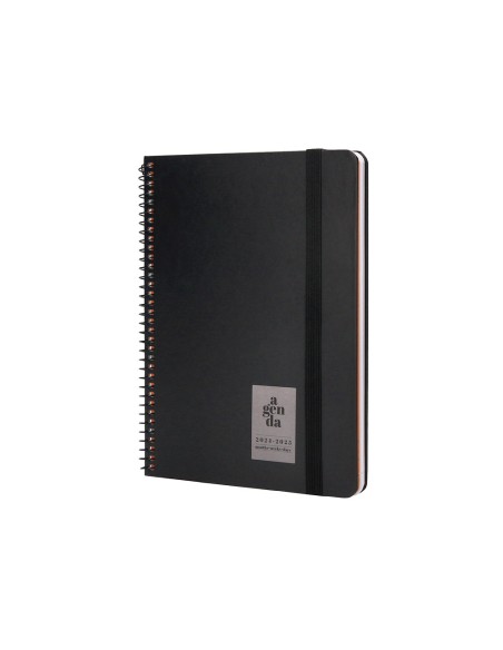 Agenda escolar liderpapel ano 24 25 curso classic negro 2 dias pagina a5