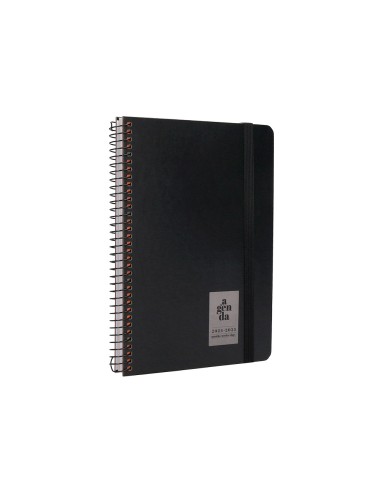 Agenda escolar liderpapel ano 24 25 curso classic negro 2 dias pagina a5