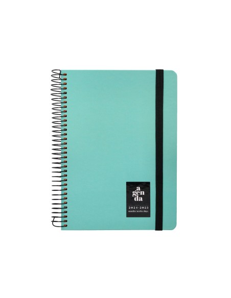 Agenda escolar liderpapel ano 24 25 curso classic menta dia pagina a5