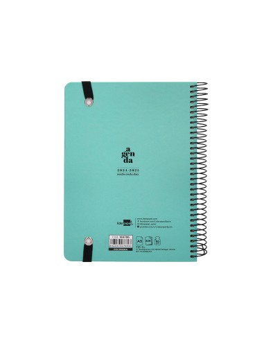 Agenda escolar liderpapel ano 24 25 curso classic menta dia pagina a5
