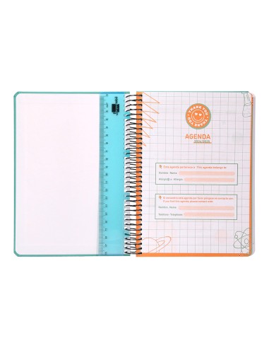 Agenda escolar liderpapel ano 24 25 curso classic menta dia pagina a5