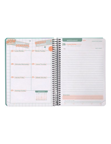 Agenda escolar liderpapel ano 24 25 curso classic menta dia pagina a5