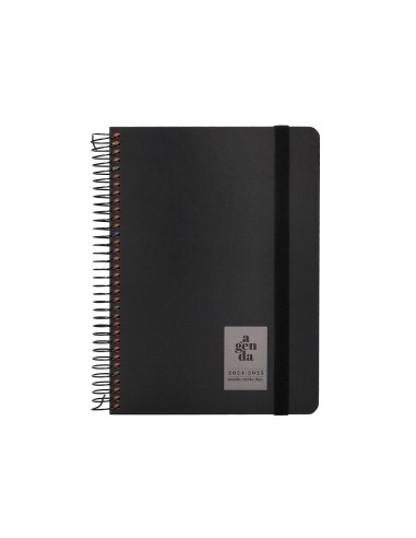 Agenda escolar liderpapel ano 24 25 curso classic negro dia pagina a5
