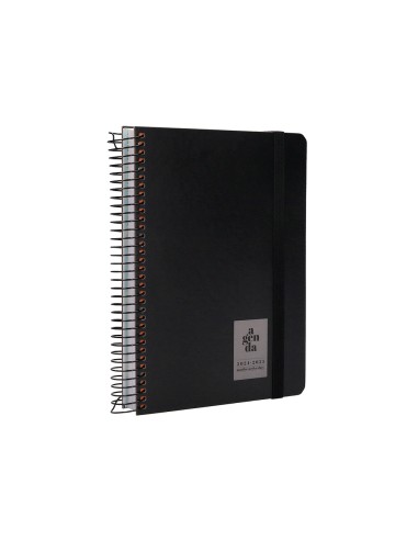 Agenda escolar liderpapel ano 24 25 curso classic negro dia pagina a5