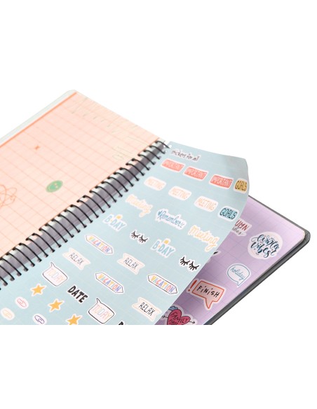 Agenda escolar liderpapel ano 24 25 curso classic negro dia pagina a5