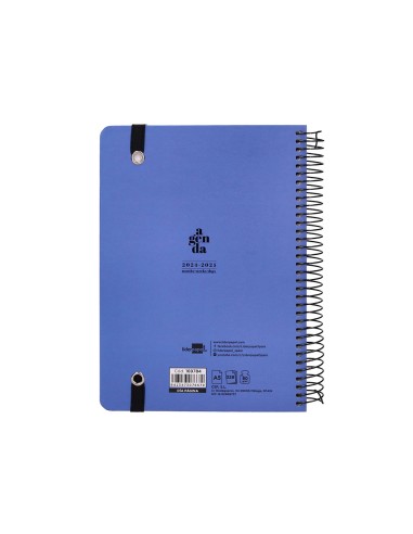 Agenda escolar liderpapel ano 24 25 curso classic azul dia pagina a5