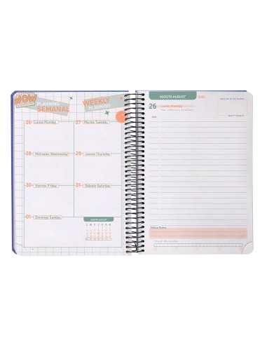 Agenda escolar liderpapel ano 24 25 curso classic azul dia pagina a5