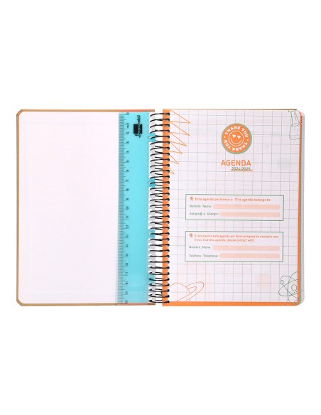 Agenda escolar liderpapel ano 24 25 curso classic amarillo dia pagina a5