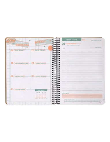 Agenda escolar liderpapel ano 24 25 curso classic amarillo dia pagina a5