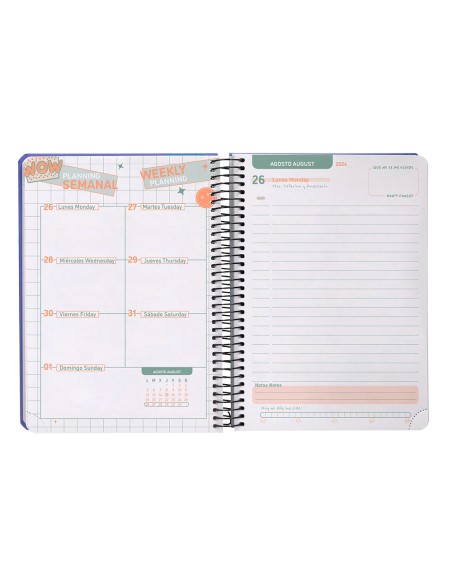 Agenda escolar liderpapel ano 24 25 curso classic surtido dia pagina a5