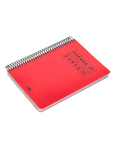 Agenda escolar liderpapel ano 24 25 curso basic rojo dia pagina a5