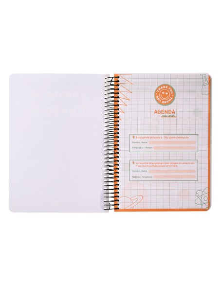 Agenda escolar liderpapel ano 24 25 curso basic rojo dia pagina a5