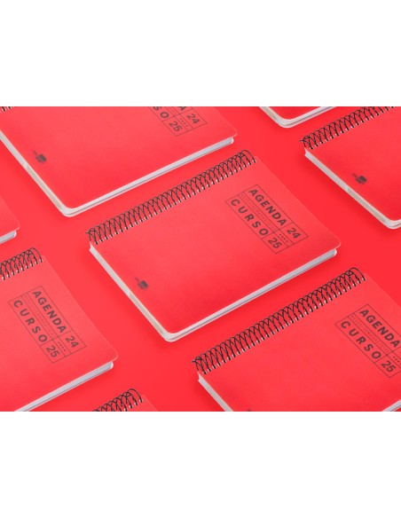 Agenda escolar liderpapel ano 24 25 curso basic rojo dia pagina a5