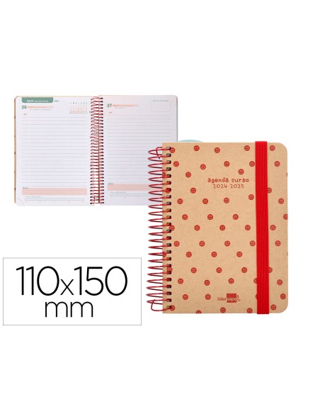 Agenda escolar liderpapel ano 24 25 escolar classic smile dia pagina a6 tetra