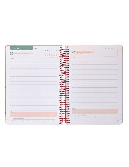 Agenda escolar liderpapel ano 24 25 escolar classic smile dia pagina a6 tetra