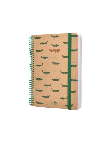 Agenda escolar liderpapel ano 24 25 escolar classic crocodile dia pagina a5 tetra