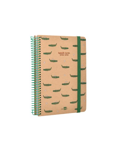 Agenda escolar liderpapel ano 24 25 escolar classic crocodile dia pagina a5 tetra