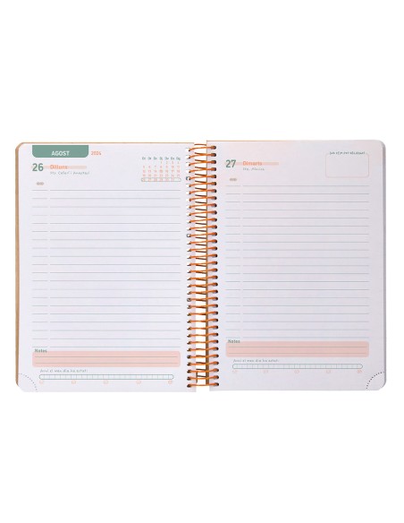 Agenda escolar liderpapel ano 24 25 escolar classic surtido dia pagina a6 catalan