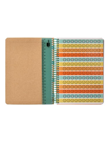 Agenda escolar liderpapel ano 24 25 escolar classic crocodile 2 dias pagina a5 papel fsc banda elastica