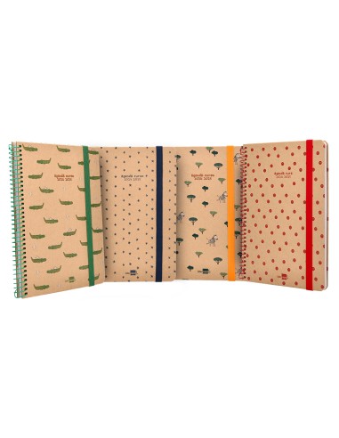 Agenda escolar liderpapel ano 24 25 escolar classic surtido 2 dias pagina a5 papel fsc banda elastica