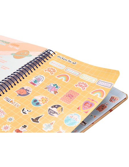 Agenda escolar liderpapel ano 24 25 escolar classic stars dia pagina a5 papel fsc banda elastica