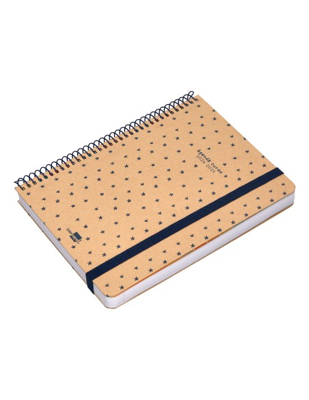 Agenda escolar liderpapel ano 24 25 escolar classic stars dia pagina a5 papel fsc banda elastica